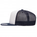 Кепка FlexFit 6005FW NO FOAM Trucker Navy/White/Navy