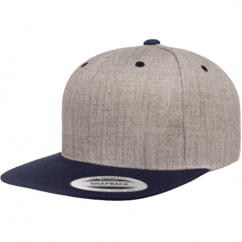 Кепка FlexFit 6089MT - Classic Snapback Heather/Navy